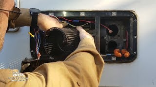 RV Furnace Motor Squealing  Remove amp Replace Motor Electrode and Burner [upl. by Anilak900]