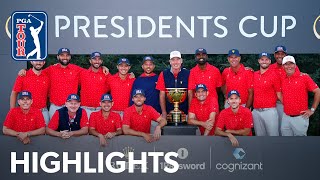 Singles highlights from Presidents Cup  Day 4  2024 [upl. by Jori512]