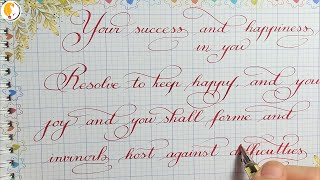 How Write Beautiful Italic  Your Success and Happiness in You [upl. by Dric]