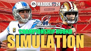 49ers vs Lions Simulation  Playoffs  Madden 24 PS5 [upl. by Noslen]