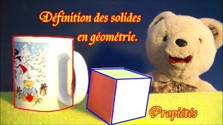 Définition des solides en géométrie  maths en cm1 et cm2 [upl. by Sirac]