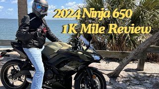 2024 Kawasaki Ninja 650 1000 Mile Review [upl. by Blockus]