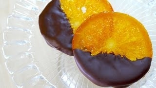 Chocolate Dipped Candied Orange Slices Orangette 輪切り オランジェット ギフト ラッピング Recipe [upl. by Mayrim]