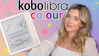 Kobo Libra COLOUR Unboxing  Tips amp Tricks 🌈  custom screensaver [upl. by Hazel]