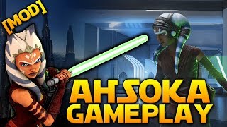 AHSOKA TANO GAMEPLAY PC Mod  Star Wars Battlefront 2 [upl. by Eilssel]