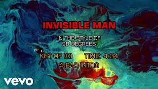 98 Degrees  Invisible Man Karaoke [upl. by Dis]