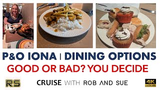 PampO IONA  FINE DINING OUR VERDICT  NORTHERN EUROPE CRUISE [upl. by Ylrrad183]