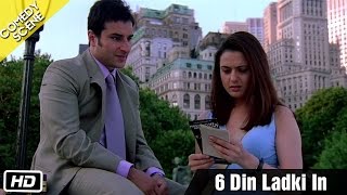 6 Din ladki In  Comedy Scene  Kal Ho Naa Ho  Shahrukh Khan Saif Ali Khan amp Preity Zinta [upl. by Hgielra200]