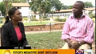 FITCHS NEGATIVE DEBT OUTLOOK  AM BIZ ON JOYNEWS 2414 [upl. by Blithe]