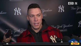 Aaron Judge on World Series loss Juan Soto [upl. by Annaegroeg]