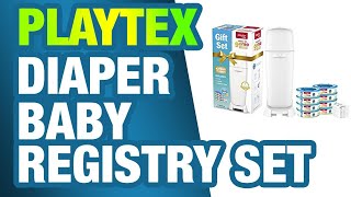 Playtex Diaper Genie Baby Registry Set Includes 1 Diaper Genie Complete Diaper Pail 8 Di [upl. by Ahsait]