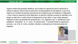 Trabajo en alturas Semillero de Investigación fase I  Universidad del Quindío [upl. by Senoj]