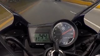 Top Speed Yamaha R15 2013 KampN filter HD1080p [upl. by Wadlinger]