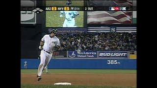 2001 World Series Game 4 Tino Martinezs gametying home run [upl. by Yirinec]