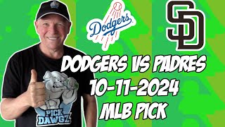 Los Angeles Dodgers vs San Diego Padres 101124 MLB NLDS Game 5 Pick amp Prediction  MLB Betting Tip [upl. by Attenhoj]