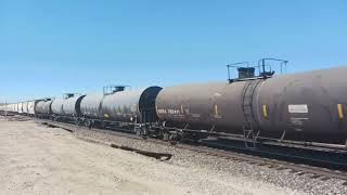 Theres a lot of power on this BNSF Manifest in the high desert thatcurveguy [upl. by Elwood110]