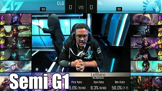 CLG vs Team Liquid  Game 1 Semi Finals S6 NA LCS Spring 2016 Playoffs  CLG vs TL G1 1080p [upl. by Yelsnia]