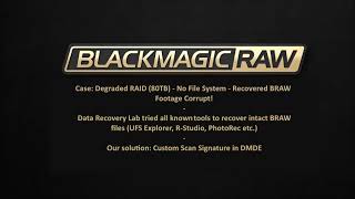 Custom signature in DMDE for Blackmagic RAW video recovery from RAID array BRAW file recovery [upl. by Edris548]