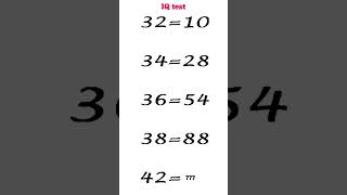 IQ TEST maths iqtest [upl. by Lachus]