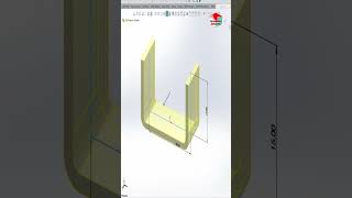 Solidworks tutorial  sheet metal design guidlines shorts [upl. by Nwahsat]