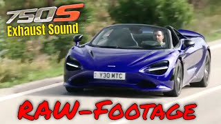 Raw Footage 2024 McLaren 750S Spider in Tanzanite Blue Exhaust Sound [upl. by Kared]