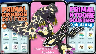 Primal Groudon amp Kyogre Counter Guide 100 IVs amp Counters [upl. by Llekcm349]