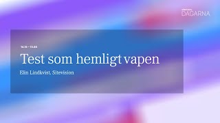 Test som hemligt vapen Sitevision [upl. by Ainalem457]