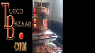 AUTOMATIC KEBAB ROBOTER AUTOMATIC DONER SLICING MACHINE AUTOMATIC SHAWARMA SLICING MACHINE [upl. by Ecinnej]