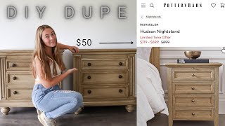 DIY POTTERY BARN DUPE ON A BUDGET l Faux Wood Technique with Rustoleum Glaze l Furniture Makeover [upl. by Auberbach]