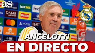 ANCELOTTI EN DIRECTO  RUEDA DE PRENSA post LIVERPOOL vs REAL MADRID  CHAMPIONS LEAGUE [upl. by Krispin]