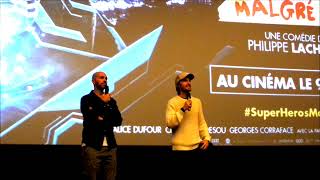 Avantpremière du film quotSUPERHÉROS MALGRÉ LUIquot [upl. by Lotte]