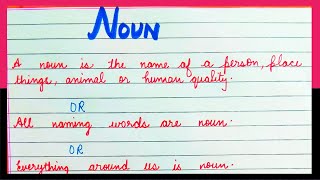 What is Noun Definition of Noun in english  Types of noun  Example of noun  Noun kiss kahate hai [upl. by Ahsatak]