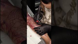 Creating Realistic Snake Scales Tattoo Techniques by Trung Tadashi snaketattoo trungtadashi [upl. by Jaffe524]