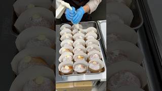 無添加クリームをぎっしり詰めた極上食感の生ドーナツ🍩しっとりふわふわな生地と6種類のとろけるクリームがたまらない！大好物は高カロリー japan japanesefood cooking [upl. by Hillyer]