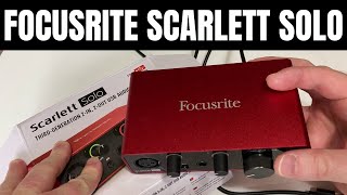 How to Use the Focusrite Scarlett Solo with a Cloudlifter amp Shure SM7B [upl. by Orips523]