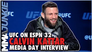 Calvin Kattar sees Round 6 with Max Holloway in future  UFCVegas46 media day [upl. by Fabyola782]