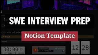 Software Engineer Interview Prep Notion Demo [upl. by Yemac]