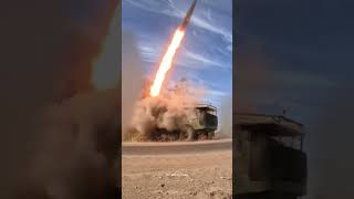 Missile launch from the Uragan MLRS system shorts [upl. by Schilling645]