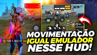 ESSE É O MELHOR HUD 3 DEDOS PARA JOGAR FREE FIRE EM 2024 Movimentação e gelo agachando fácil [upl. by Pengelly]