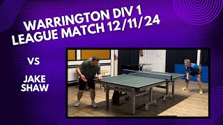 Neil Myatt vs Jake Shaw  Warrington Div 1 League Match  121124 [upl. by Sal]