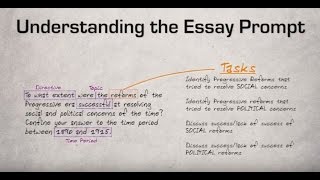 1 Understanding the Essay Prompt [upl. by Ennovyhc841]