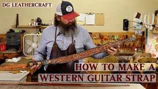 How to Make a Western Guitar Strap [upl. by Enneirda]