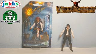 Jakks Pacific Pirates of the Caribbean On Stranger Tides Jack Sparrow amp Philip Figures Review [upl. by Roobbie]