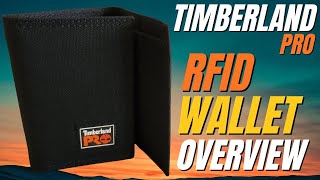 Timberland Pro Mens RFID Trifold Wallet Overview [upl. by Anaeerb]