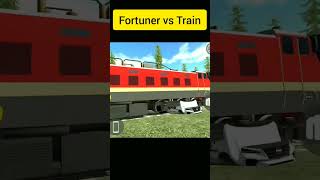 Fortuner vs Train Indian bike 3d driving [upl. by Bevus]