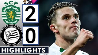 ⚫SK Sturm Graz vs Sporting 02  All Goals amp Extended HIGHLIGHTS  UEFA Champions League [upl. by Oirasor]