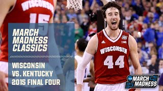 Wisconsin vs Kentucky 2015 Final Four  FULL GAME [upl. by Milon]