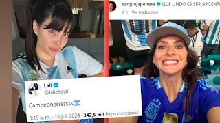 LOS FAMOSOS FESTEJARON EN SUS REDES LA ALEGRÍA DE ARGENTINA CAMPEÓN DE AMÉRICA 2024 [upl. by Jaban]