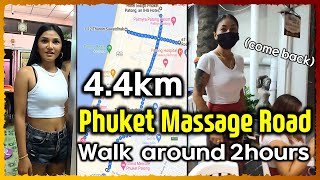 Phuket Thailand Massage road map 01 Patong beach walking street 2021 [upl. by Beaulieu]