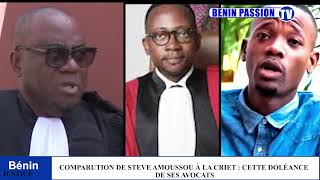 COMPARUTION DE STEVE AMOUSSOU À LA CRIET CETTE DOLÉANCE DE SES AVOCATS [upl. by Manchester]